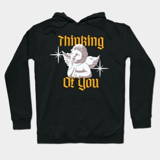 Thinking of you angel cherub Hoodie